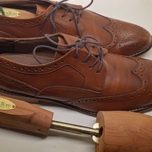 Men's Aston Grey Size 10 1/2 Laced Front Case Shoes w/adjusted Woodlawn Stretche